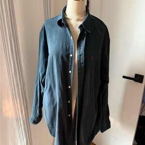 Ralph Lauren Navy Cotton Shirt